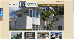 Desktop Screenshot of creativewindowsanddoors.com